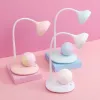 Cute candy-colored female student study desk lamp, portable USB charging desktop reading LED night light for dormitory Item Picture